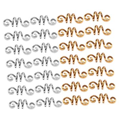 BIUDECO 40pcs Diy Braiding Hair Accessories Alloy Dreadlock Rings Filigree Tube Hair Rope for Dreadlocks Fashionable Cuffs