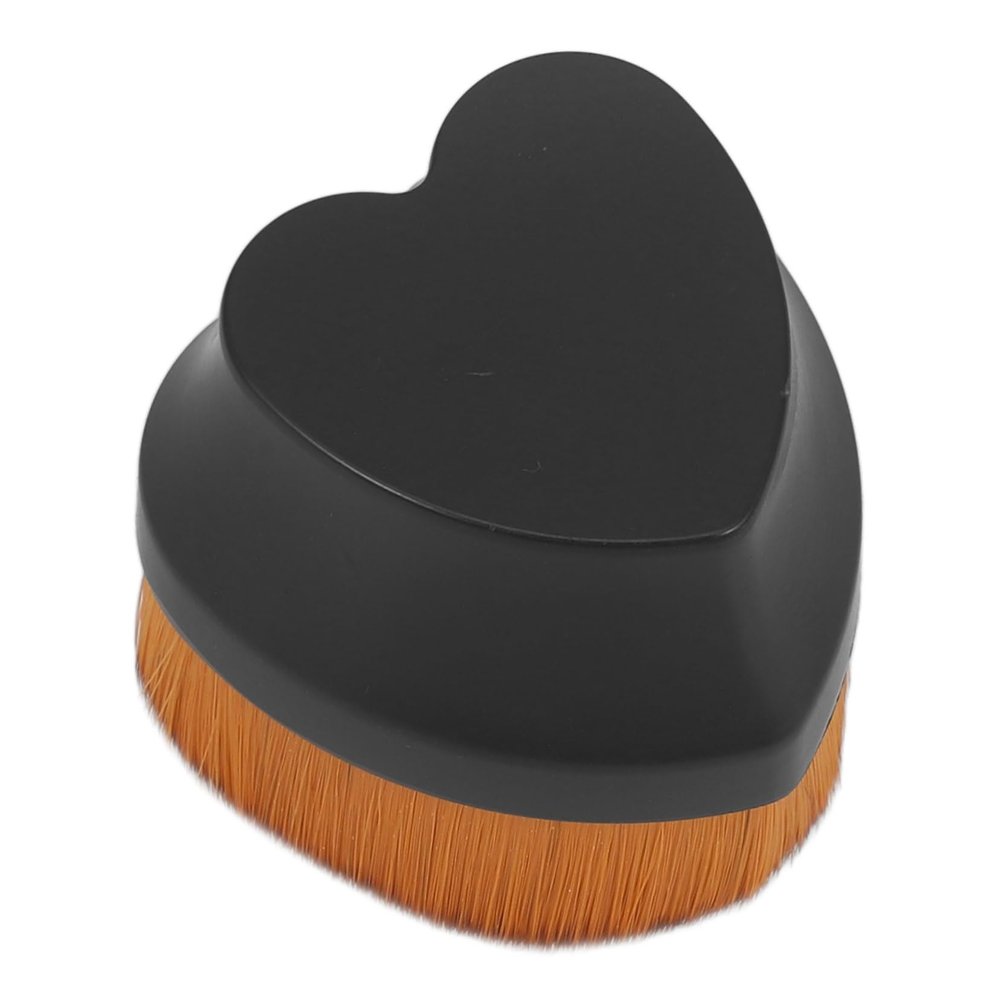 AUTSUPPL Heart-shaped Makeup Brush Soft Flat Top Powder Brush for Women for Blending Contouring Portable Design for Travel Daily Use Easy to Clean Lightweight Compact