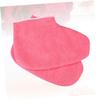 WOFASHPURET Paraffin Therapy Foot Wraps for Women Ankle Support Socks Soft Skin Moisturizing for Home Salon Use view 4