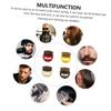FOYTOKI Beard Maintenance Set 4pcs Plastic Handle Bristle Beard Brush Styling Comb Gentle for Skin for Grooming Random view 2