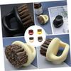FOYTOKI Beard Maintenance Set 4pcs Plastic Handle Bristle Beard Brush Styling Comb Gentle for Skin for Grooming Random view 4