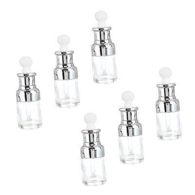 Ipetboom 6pcs Essential Oil Perfume Dropper Bottle Dispenser Empty Travel Toiletry Container