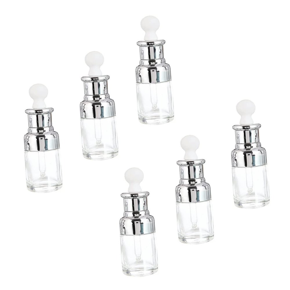 Ipetboom 6pcs Essential Oil Perfume Dropper Bottle Dispenser Empty Travel Toiletry Container