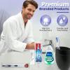 Stuhrling Bottle Trektote Travel Toothbrush and Toothpaste Set - 6 Piece Dental Care Kit, TSA Compliant, Includes Toothpaste, Toothbrush, Mouthwash, Tongue Cleaner, Flosses and Premium Toiletry Bag view 3