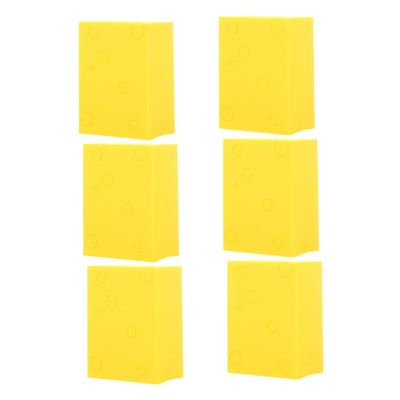 Beatifufu 6pcs Cheese Shaped Makeup Sponge Puff for Wet and Dry Use Versatile Beauty Applicators for Foundation Concealer and Washable and Non-absorbent Face Tools