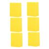 Beatifufu 6pcs Cheese Shaped Makeup Sponge Puff for Wet and Dry Use Versatile Beauty Applicators for Foundation Concealer and Washable and Non-absorbent Face Tools view 1