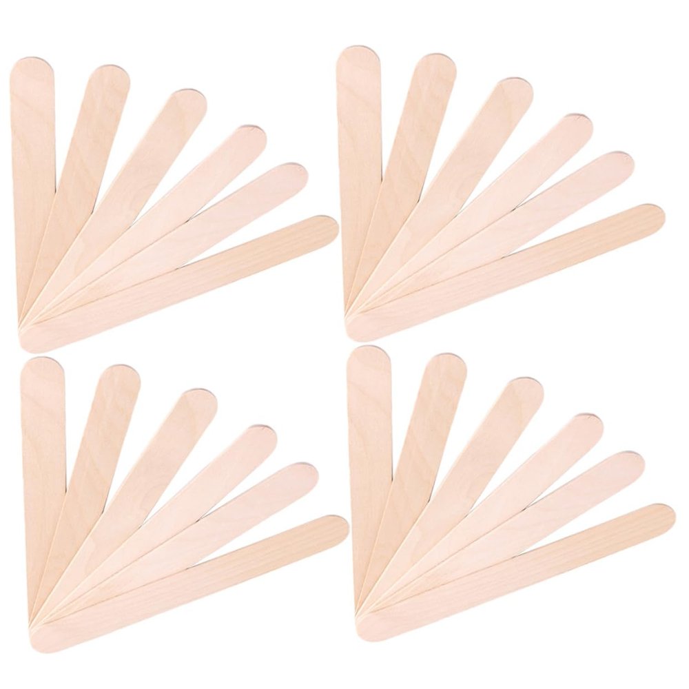 Ciieeo Professional Waxing Sticks Set 200pcs Hair Removal Tool Smooth Surface Safe for Body Sk