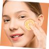 Beatifufu 50pcs Orange Patterned Face Mask Sheets Hydrating Paper Mask for Facial Neck Skincare Gentle Materials for Moisturizing Treatment view 4