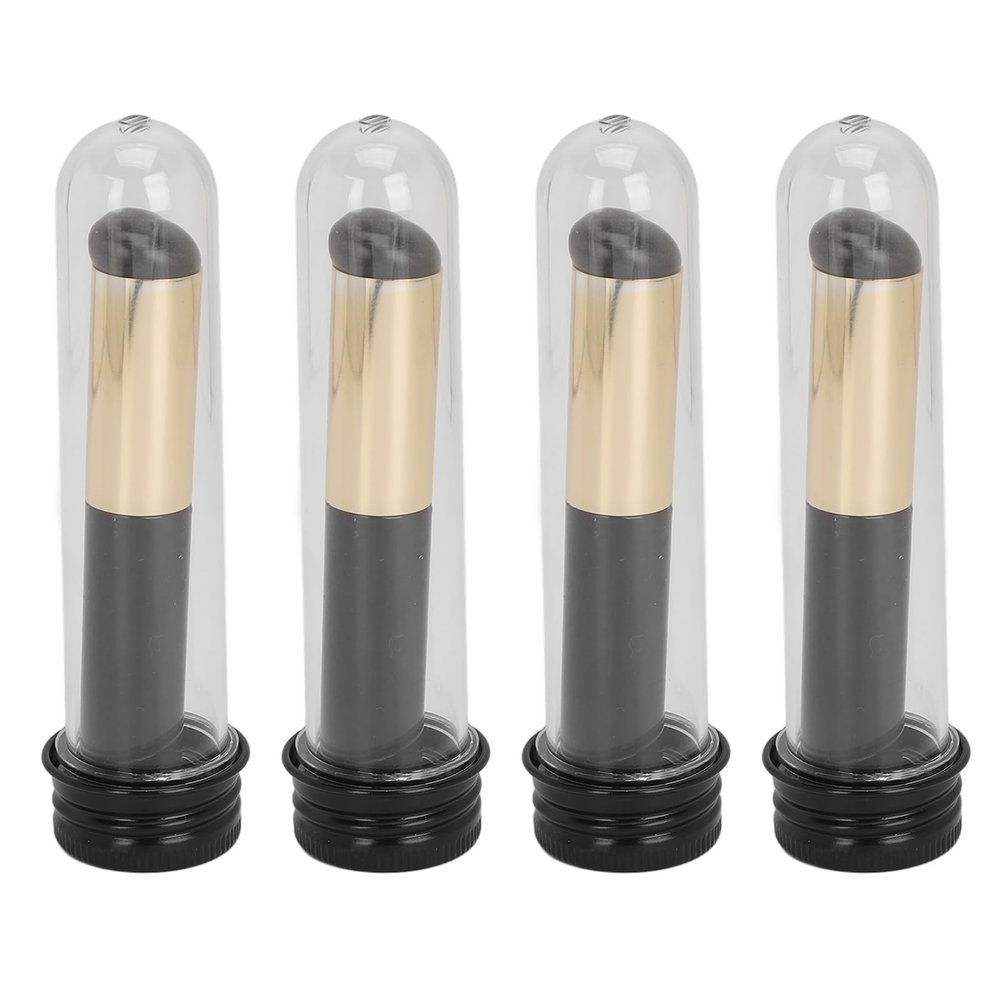 4Pcs Silicone Makeup Brush, Round Head Silicone Lip Applicator for Lip Balm, Lip Gloss, Lipstick and Concealer