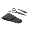 Mikinona 3pcs Stainless Steel Beard Comb Nose Hair Clipper Set Mustache Eyebrow Scissors Barber Supplies for Diy Salon view 1
