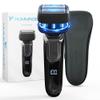 HUMMINGBIRD MK7 Premium Face Shaver, Four Blade Foil Shaver, Electric Razor for Men, Cordless USB-C Rechargeable Waterproof Foil Face Shaver with Two Additional Magnetic Replacement Blades view 2