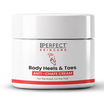 RUN PERFECT Anti Chafing Foot Cream for Feet & Body - Blister Prevention, Anti Friction Barrier & Deep Moisturizer for Cracked Skin - Natural, Vegan, Anti-Chafe Cream for Body, Heels, Feet, Toes