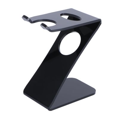 FOYTOKI Stainless Steel Razor Stand Brush Holder Beard Brush Holder Straight Razor Stand