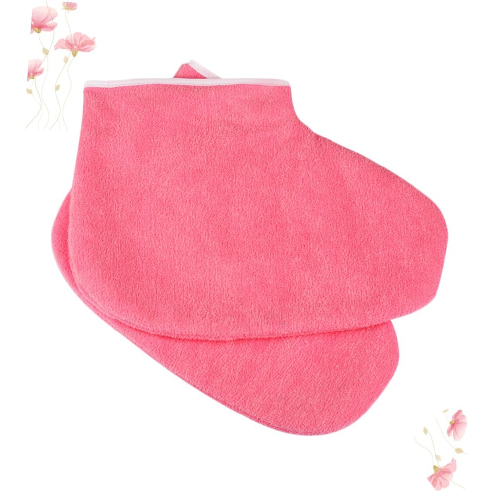PLAFOPE Paraffin Therapy Foot Glove Wax Foot Cover Massager for Women Easy DIY Care Spa Home Use Moisturizing Socks