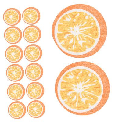 PLAFOPE 50pcs Facial Mask Orange Pattern Reusable Skincare Mask Hydrating Paper for Spa