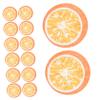 PLAFOPE 50pcs Facial Mask Orange Pattern Reusable Skincare Mask Hydrating Paper for Spa view 1