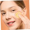PLAFOPE 50pcs Facial Mask Orange Pattern Reusable Skincare Mask Hydrating Paper for Spa view 4