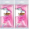 BIC Silky Touch 3 Women's Disposable Razors, With 3 Blades, Pretty Pastel Razor Handles, 1 Count Value Pack of Shaving Razors (Pack of 2) view 1