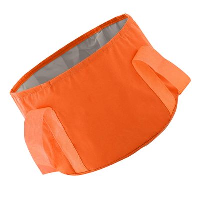 Anneome 1pc Folding Foot Soaking Bag for Travel Portable Water Basin Foot Bath Bucket Orange Space-Saving Design for Camping Hiking and Picnics