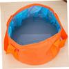 Anneome 1pc Folding Foot Soaking Bag for Travel Portable Water Basin Foot Bath Bucket Orange Space-Saving Design for Camping Hiking and Picnics view 2