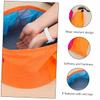 Anneome 1pc Folding Foot Soaking Bag for Travel Portable Water Basin Foot Bath Bucket Orange Space-Saving Design for Camping Hiking and Picnics view 3