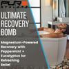 Pure Sport Peppermint Bath Bombs - Magnesium Epsom Salt and Natural Essential Oils for Soaking, Christmas Stocking Stuffer Gifts for Runners, Post Workout Muscle Recovery Soak for Athletes, USA Made view 2
