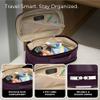 Briggs & Riley Expandable Essentials Kit - Toiletry Travel Bags for Women & Men, Organizer for Vacation, Compact Dopp Kit for Bathroom Accessories, Makeup, & Skincare - Baseline Collection, Plum view 3