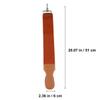 Mikinona Cow Hide Barber Polishing Razor Strop Double-layer Leather Sharpening Strap for Straight Razors and Scissors for Professional Barbers and Home Use view 2