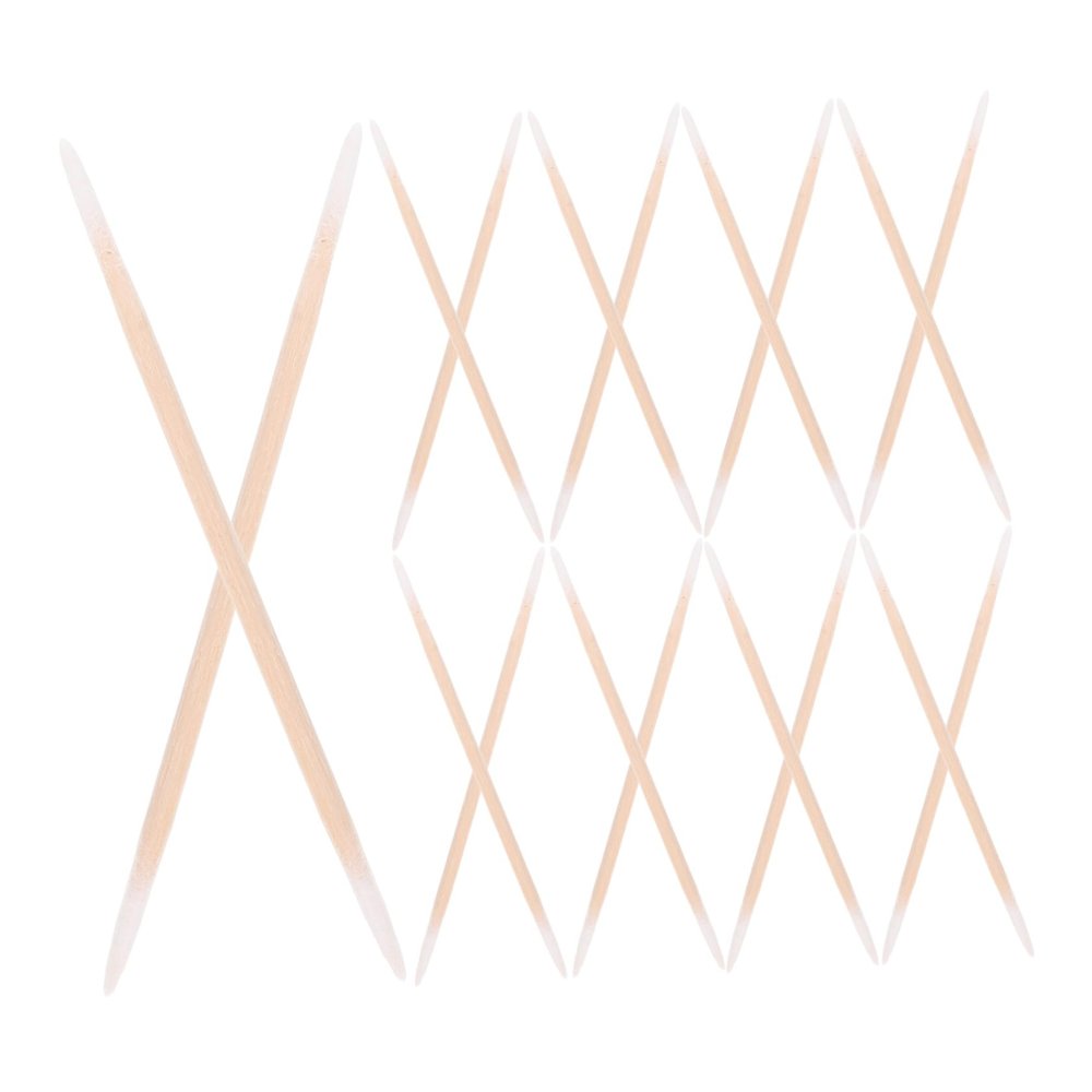 Veemoon 2pcs Double-Ended Swabs Fine Tips for Detail Cleaning Makeup Nails Precision Tips Stick Bag