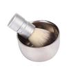 Mikinona Stainless Steel Beard Brush Cleaning Kit 2PCS Men's Facial Cleaning Set Metal Mixing Bowl for Beard Care view 1