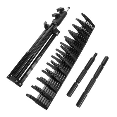 FOYTOKI Adjustable Braiding Hair Rack Freestanding Hair Extension Holder Synthetic Bundles Stand