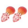 Healeved 2pcs Nail Dust Brush Diamond Shape Makeup and Nail Cleaning Brush for Women Portable for Manicure and Pedicure Stylish for Beauty Enthusiasts view 1