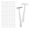 Disposable Razors, White Bulk Razors With Knife Caps, Individually Packaged, Razors In Bulk Suitable For Hotels, Shelters, Homeless People, Nursing Homes, Charities, Churches (100-PACK) view 1