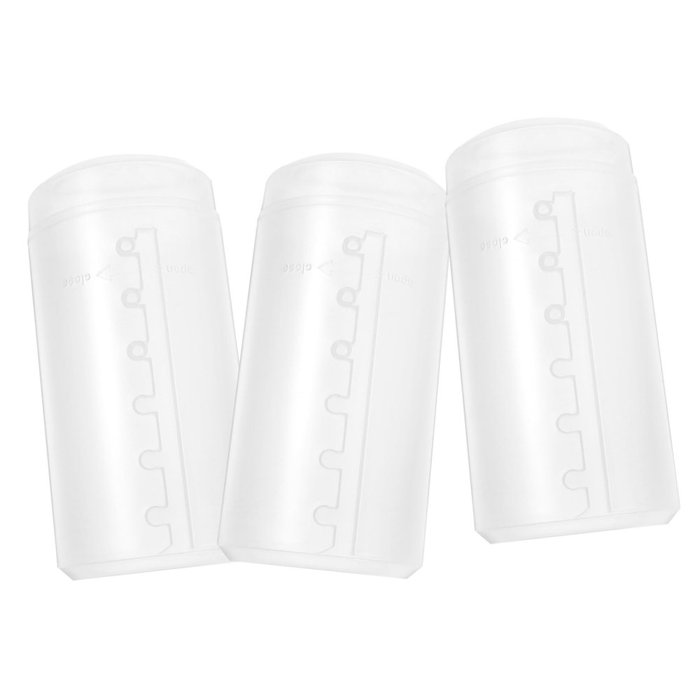 Anneome 3pcs Travel Makeup Case Plastic Brush Organizers Retractable Brush Storage Cups Makeup Set for Women Girls