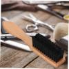 FOMIYES Ergonomic Handle Beard Shaving Brush Made of Natural Bristles Beard Comb view 4