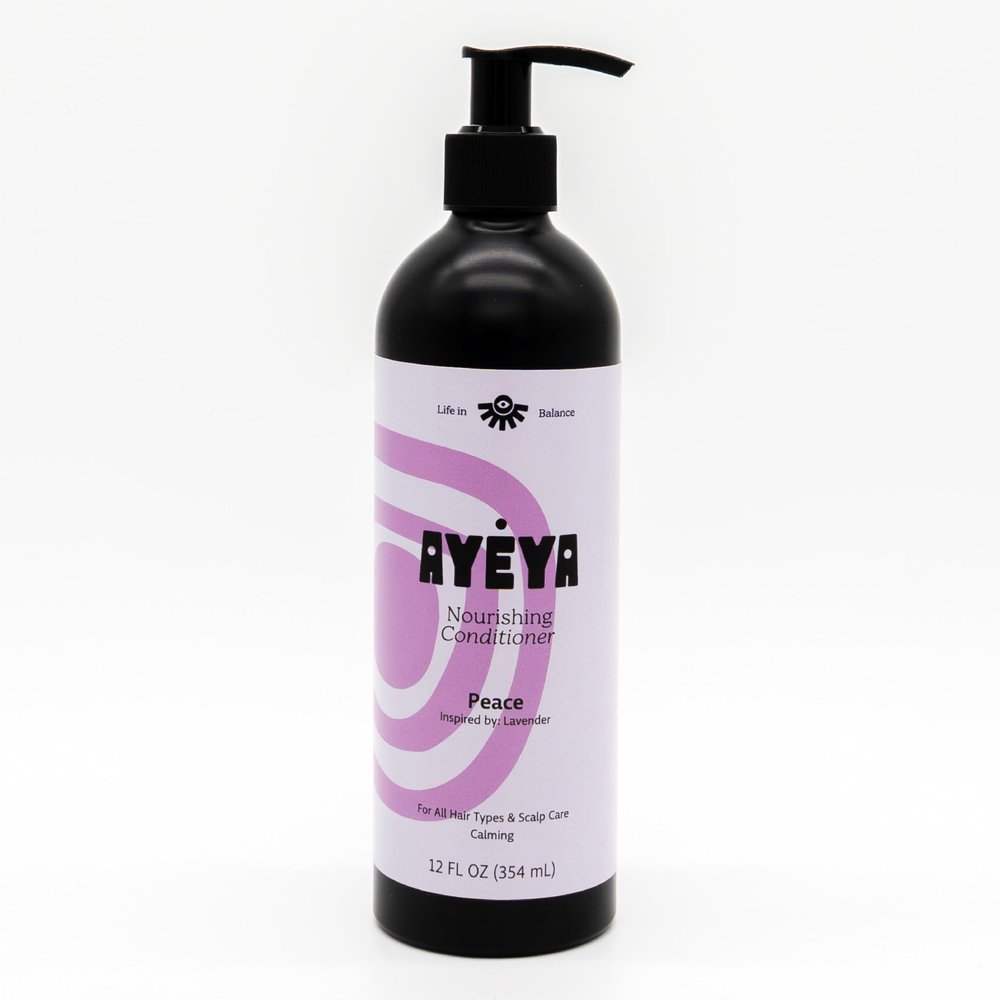 AYYA Peace Conditioner  Lightweight Vegan Conditioner with Shea Butter, Coconut Oil & Ginger Root | Hydrating, Scalp-Soothing, Clean Hair Care for All Hair Types | Lavender-Inspired, Silicone-Free