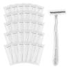 Disposable Razors, White Bulk Razors With Knife Caps, Individually Packaged, Razors In Bulk Suitable For Hotels, Shelters, Homeless People, Nursing Homes, Charities, Churches (50-PACK) view 1