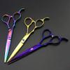 6.0 inch Professional Barber Hair Cutting Scissors and Texturizing/Thinning Shears - Perfect For Left-Handers Hair Stylist,Gold (Gold) view 4