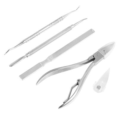 5Pcs Professional Nail Clippers Set Stainless Steel Pedicure Tools