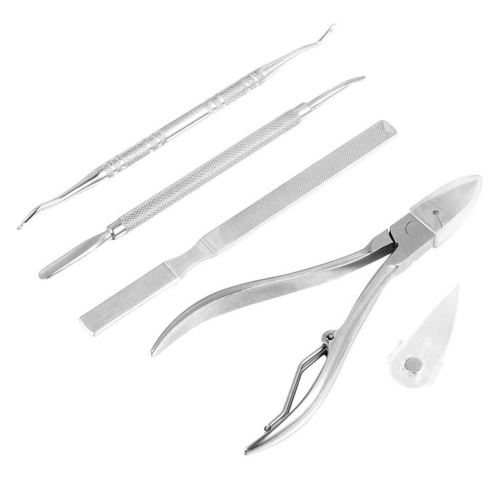 5Pcs Professional Nail Clippers Set Stainless Steel Pedicure Tools