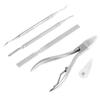 5Pcs Professional Nail Clippers Set Stainless Steel Pedicure Tools view 1