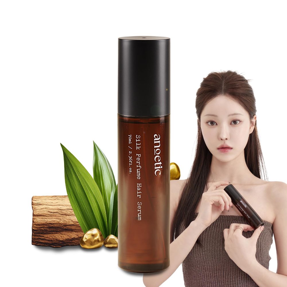 ANOETIC Silk Oil Serum for Frizzy and Damaged Hair | Silk Perfume Hair Serum | Korean Hair Care For Frizz Control and Split End Care