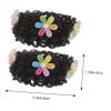 BIUDECO Cute Cartoon Design Bun Wig Baby Girl Hair Extension Hairpiece for Toddler Suitable for Wedding Prom Date Play Office School or Evening Out view 2