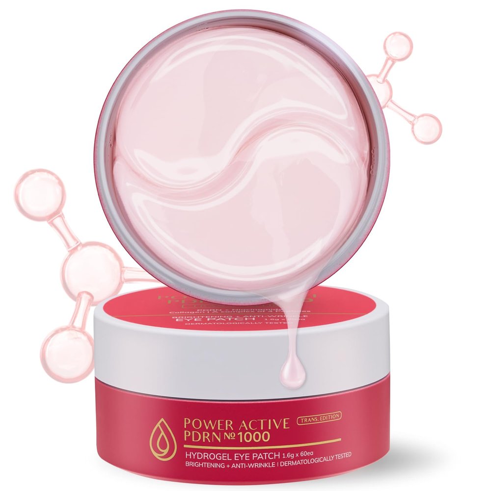 BACIEL - Hydrogel Under Eye Pacthes with PDRN 1000ppm, Collagen and Peptide (30 pairs) - Reduce Fine lines, Wrinkles - Mask For Puffy eyes, Eye bags, Dark Circles