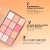 Nude Pink Eyeshadow Palette,Natural Neutral Warm Colors Cream Light Colors Eyeshadow Palette,Eye Shadow Palette Long Lasting Naturing-Looking Make Up Pallets for Women,Vegan view 4