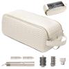 ELCUPA Large Hair Tools Travel Bag Compatible with Shark FlexStyle, Revlon & Dyson | Hair Dryer Brush Organizer, Flat Iron, Curling Iron, Makeup & Cosmetic Bag for Travel Essentials view 1
