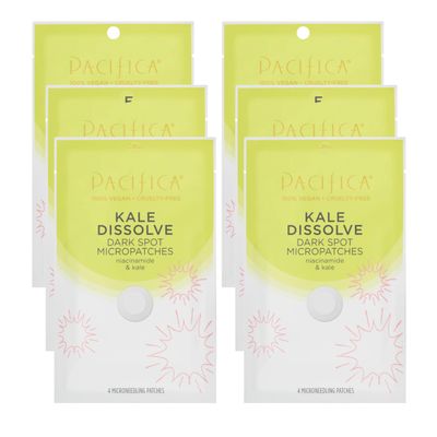 Pacifica Dark Spot Dissolving Micropatches Microneedling Dots w/ Niacinamide 6-PACK Tranexamic Acid & Kale to Fade Post-Acne Marks and Age Spots, Brightening Patch Treatment, Clean Vegan Skincare