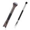 2pcs Nose Contour Brush, 2-in-1 Dual End U-Shape Soft Makeup Nose Shadow Eye Shadow Brush for Highlighting Defining Blending view 1