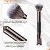 2pcs Nose Contour Brush, 2-in-1 Dual End U-Shape Soft Makeup Nose Shadow Eye Shadow Brush for Highlighting Defining Blending view 4