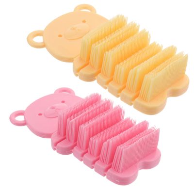 AUTSUPPL 2pcs Finger Brush Nail Brush for Boys and Girls Adults Exfoliating Pedicure Tool Compact